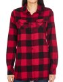 Dames Blouse Burnside 5210 Rood-Zwart